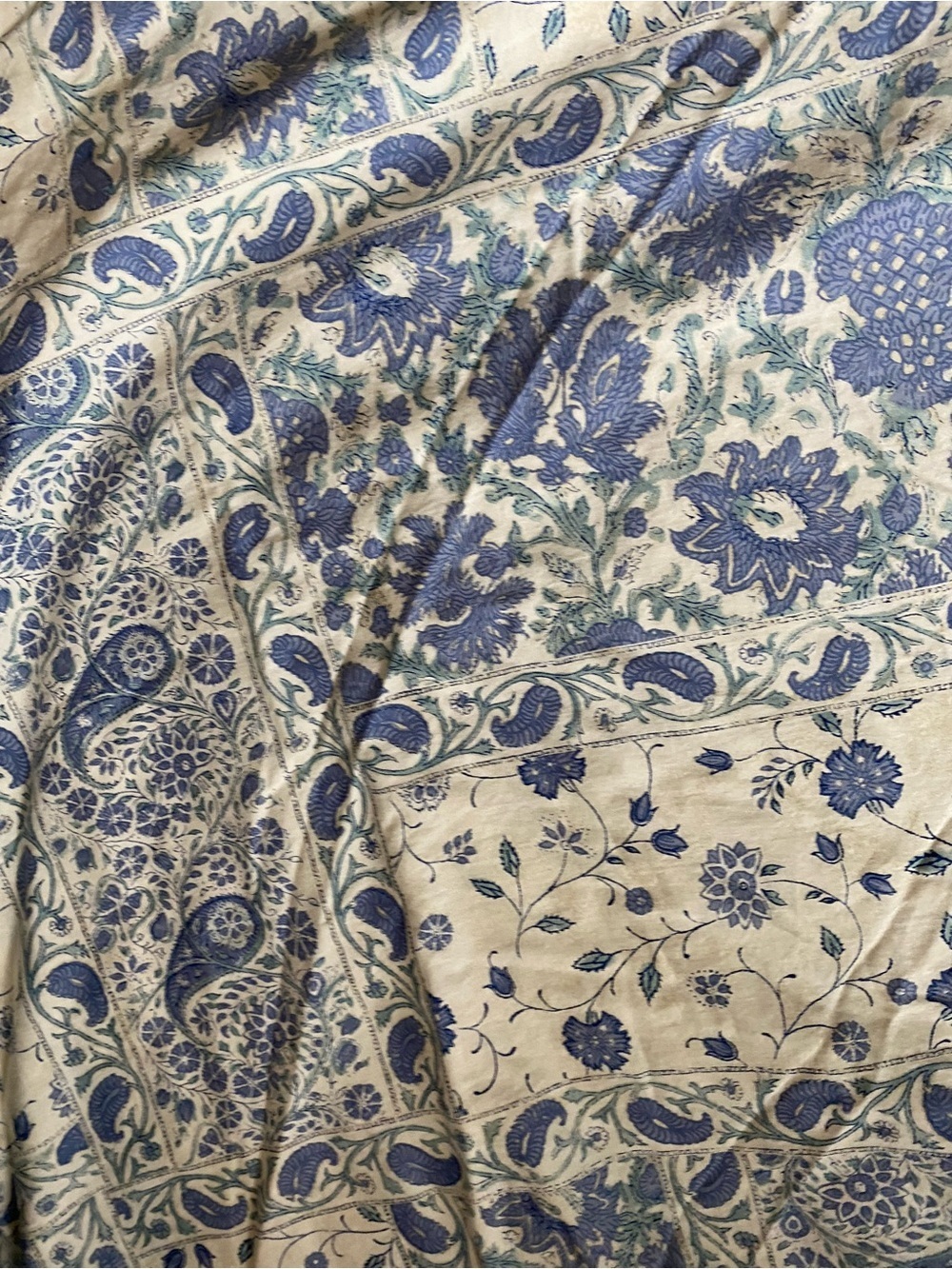 Lauren Ralph Lauren Callen Floral Blue Cream Botanical King 106x88 Duvet Cover - Picture 16 of 16